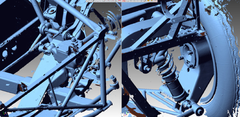 Creaform 3D雷射掃描協助修復絕版古董法拉利 Creaform 3D雷射掃描協助修復絕版古董法拉利