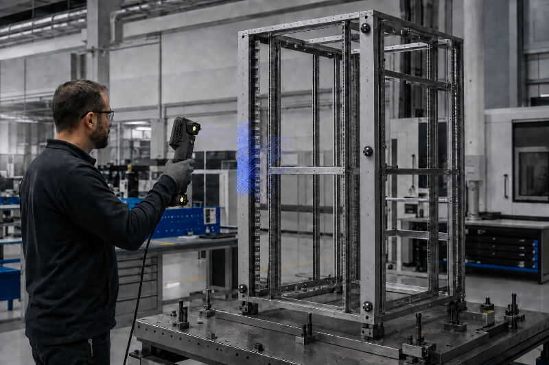 MAX EVO大型機櫃3D量測