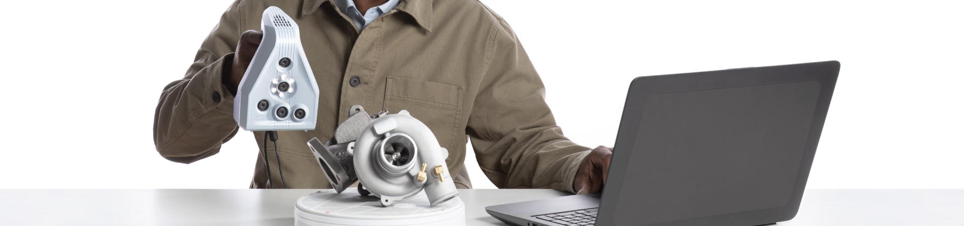 高達計量級精度的光學手持式3D掃描儀-Artec Spider II