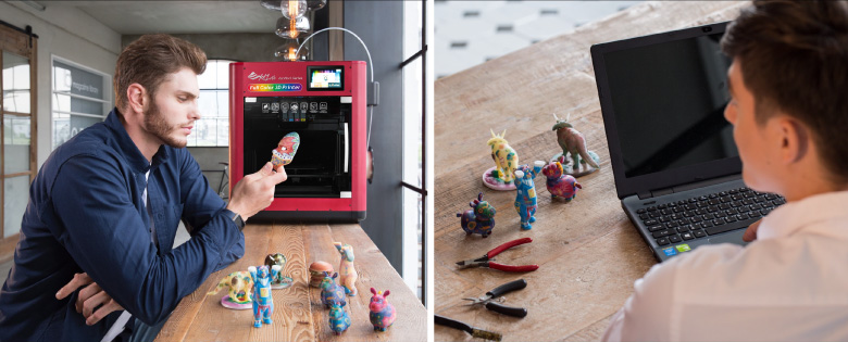 XYZ桌上型全彩3D列印機