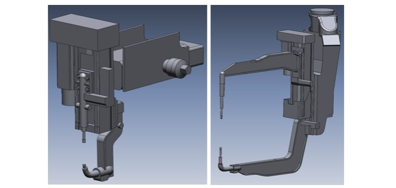 ROBOT用的焊槍3D建模圖/裕隆汽車-生技部提供