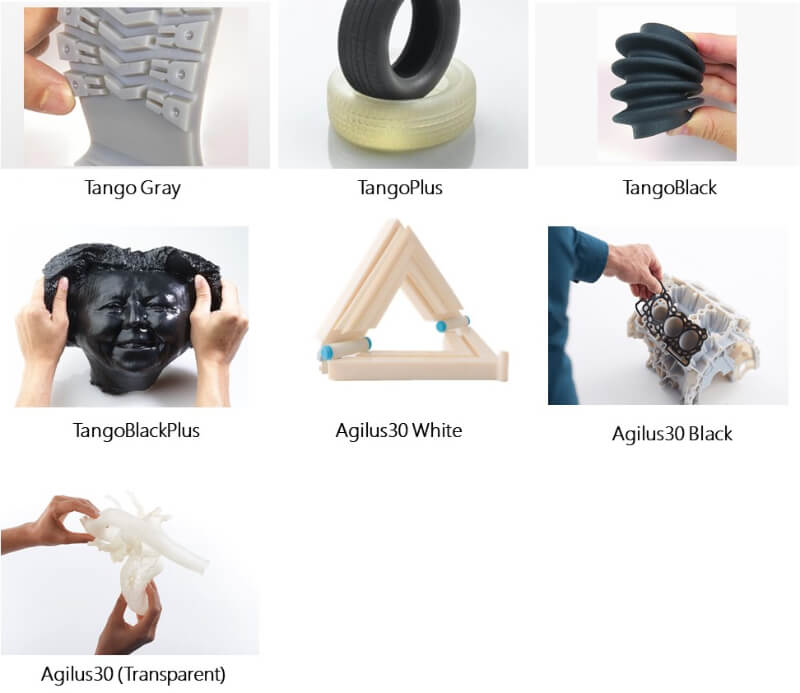 彈性的軟性橡膠材料-光固化3D列印材料-Stratasys光固化3D列印機