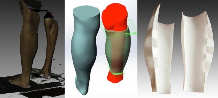 手持式3D掃描-義肢掃描應用