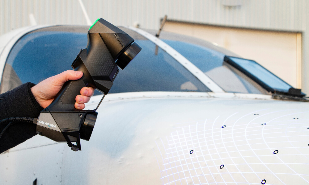NDT表面3D檢測｜通業技研手持式三維雷射掃描儀